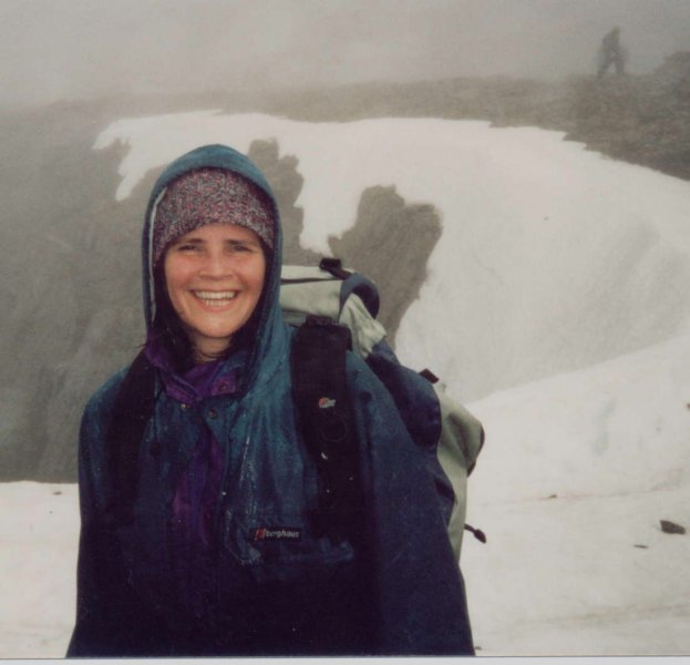 Helen at the Summit of Ben Nevis