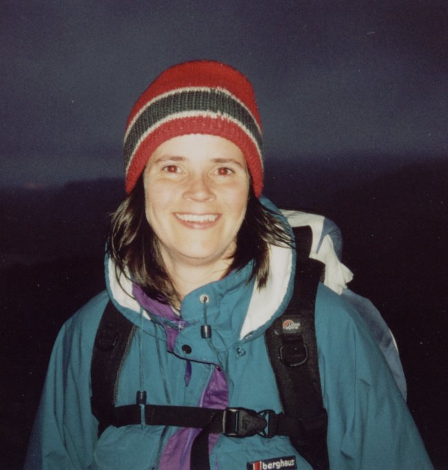 Helen on Scafell Pike