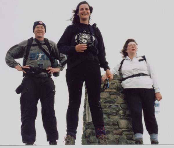 John, Helen and Kathryn on Snowdon's Summit