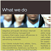 Adgistics website lower page mock up