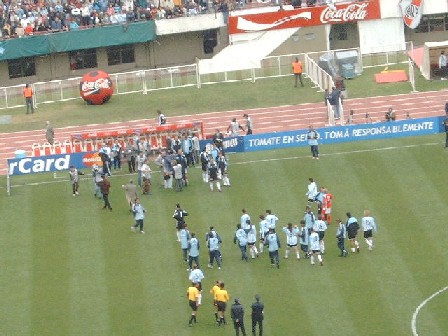 A successful Argentina leave the pitch