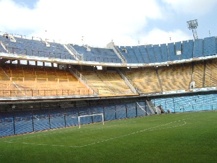 Behind the Goals at Boca - Terracing!