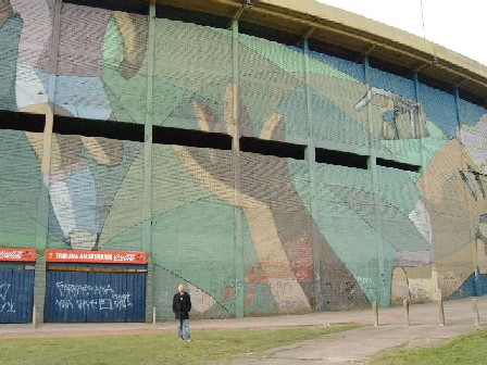 Outside the Estadio Centenario