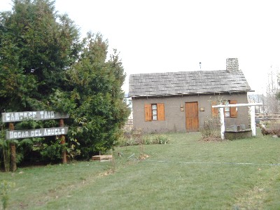 Reconstruction of the former house of John Daniel Evans