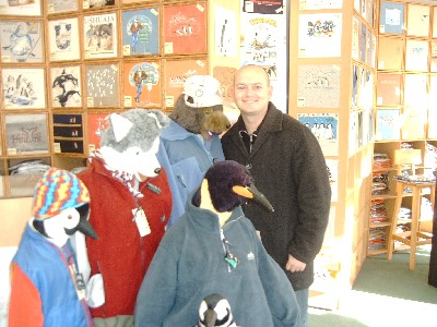 As close as you get to the penguins in August in Ushuaia