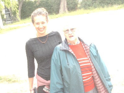 Claire and Granny at Bryn Gwyn