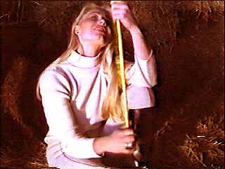 Sharon teases her whip