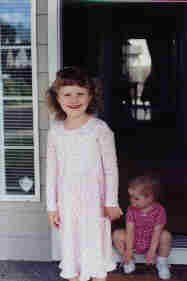 Emily ready to head off to school.