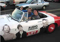 Dave in car with Ben