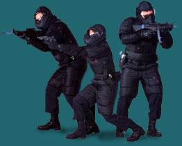 team in SIMUNITION kleding