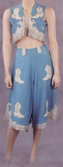 Front, Patsy's blue cowgirl ensemble from Profiles in History