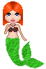 She's a little cute mermaid!