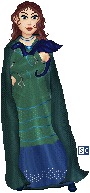 The Great Blue Dragon is so cute that he never has to walk anywhere.