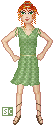 Either you recognize Ce'Nedra from the work of David Eddings, or you've missed one of the very best epic fantasy series. (She's supposed to be dressed Dryad-style, and I like the dress, but I'm not entirely happy with the doll.) 