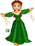 If Gina has to wear a dress with silly trailing ribbons, she's going to enjoy it!