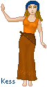 Kess doesn't really make a convincing peasant... probably because she's really the lady of the manor.