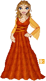 Kess looking unusually formal. I suspect this occurs significantly later in the story. Possibly she is playing exiled princess.