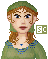 A portrait of Kess looking sad.