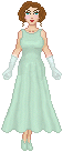 I don't know who she is, but I like the dress and the hair. Click for alternates.