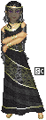 It's a dress, and it's black. For Ritha, that's deep mourning.