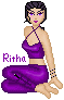 I'd intended to play with skirts, but Ritha just had to stay simple.  Note the knife... she probably has more than one. (Early doll.)