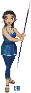 Helyn wanted me to try Ritha on a base by Xandorra. She's dressed for an early morning work out at the palace. Very early.