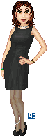 Me in my black dress, for a holiday party.