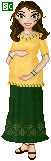 Saralyn again. The brown hair is a disguise.  (It's hard to hide out in the country when you have green hair.)