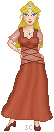 Princess Selina, on casual day. (It's princess casual, okay?)
