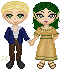 Saralyn and Kalen, hiding out as ordinary villagers.