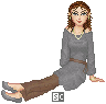 A casual Trinian, because I felt like it.  She'd appear like this more often in the story.