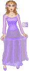 The Margravine Liselle, commonly known as Velvet. She often wears lavender, but the eyes were an educated guess. If anyone knows for sure, let me know. 