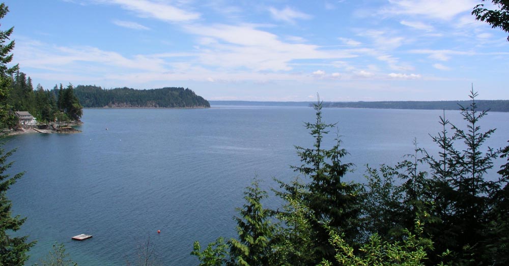 This was our view from Chris & Cindy's weekend home.