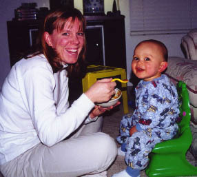 Momma just loves to feed me!