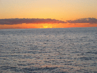 Sunset at sea