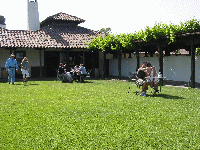 Wine tasting at winery