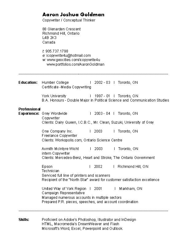 My Resume