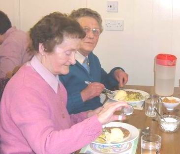 Lunch Club members at the Lunch Club