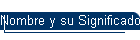 Nombre y su Significado
