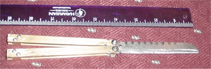 Long and Thin, with inch ruler