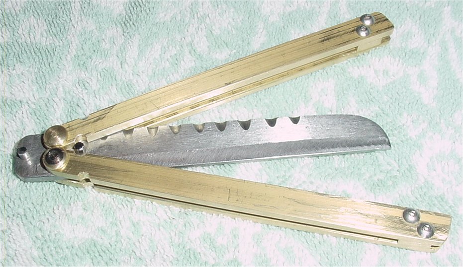 Partially exposed blade view