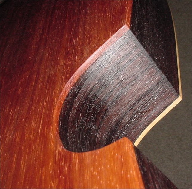 Padauk, EI Rosewood, Yellow Cedar.