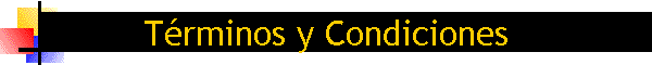 T�rminos y Condiciones