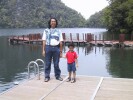 Still at Tasik Dayang Bunting.  Papa, you need another half-marathon to get rid of that perut bunchit!