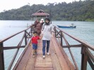 Another island.  Pulau Singa Besar.  That's our boat behind us.