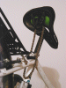Drivetrain chain securing the seatpost.