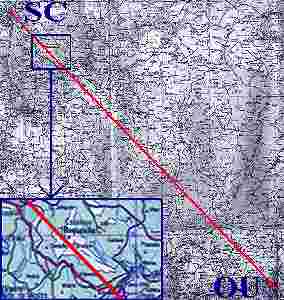 L�nea recta entre Ourense y Santiago de Compostela 
