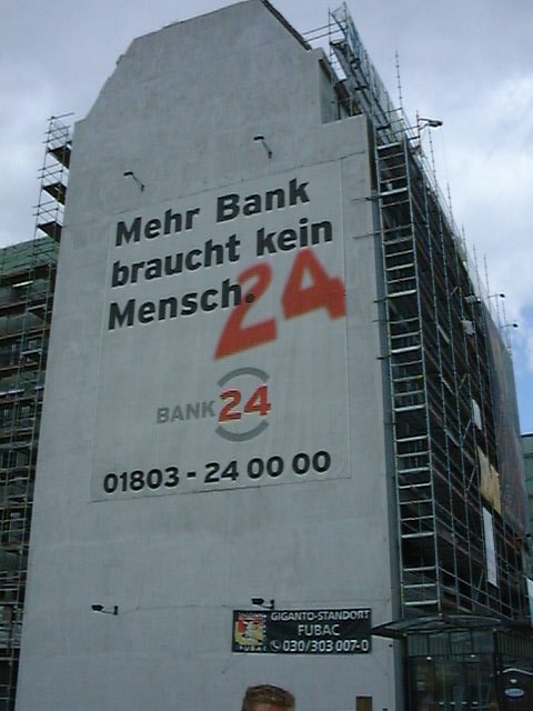 Di 14.7.98 14:00 - Hier folgt ein Spot f�r B�nker...