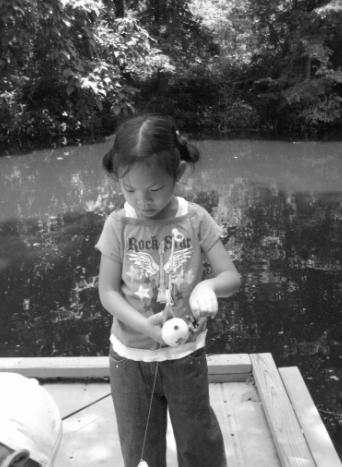 Zoe goes fishing