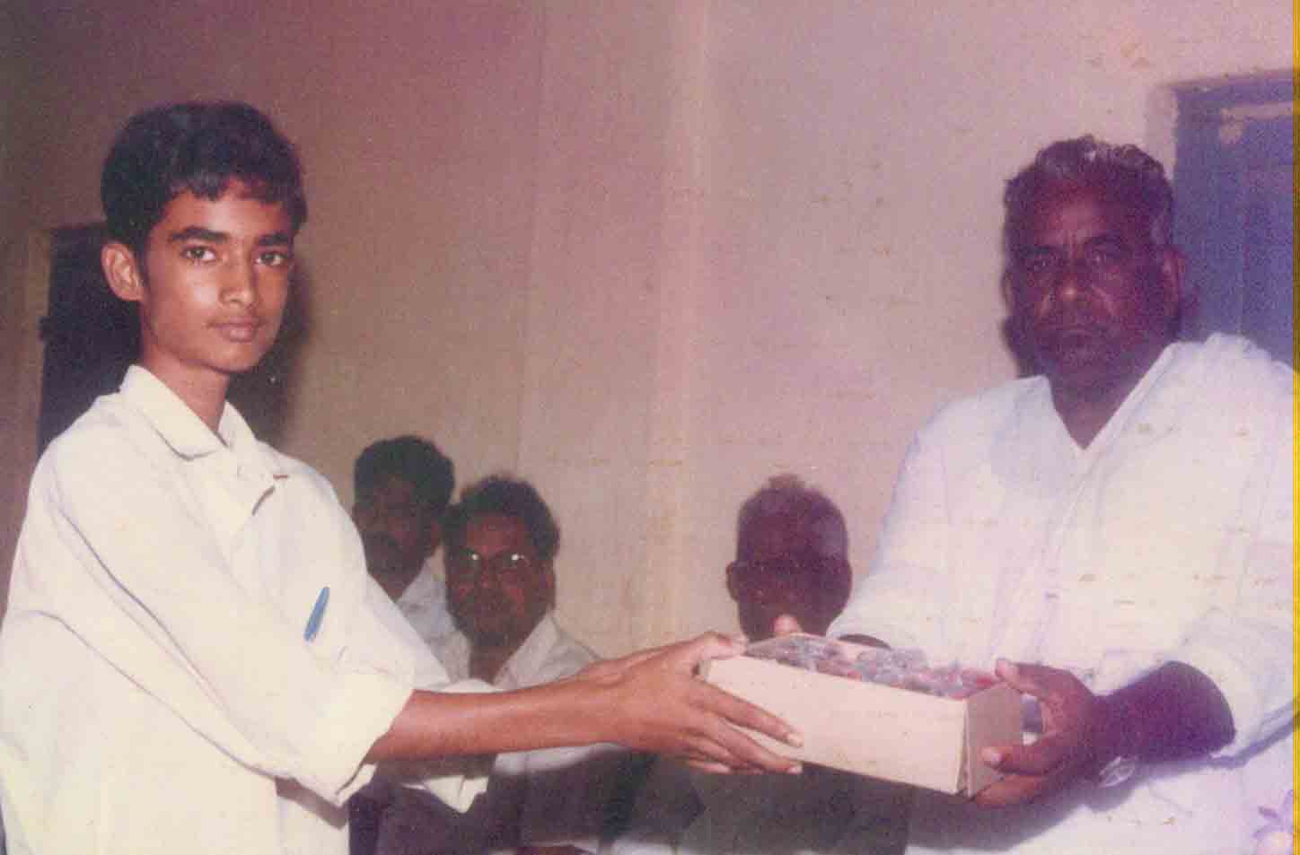 This is S.Pradeep Kumar when he was in 10 th class